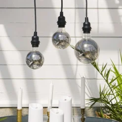 E27-fatning med Ute-kabel, 5 m, sort^STAR TRADING Sale