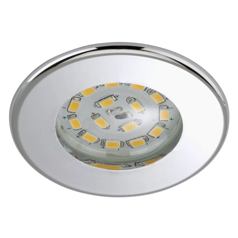Effektivt Nikas IP44 LED-indbygningsspot, krom^Briloner Hot