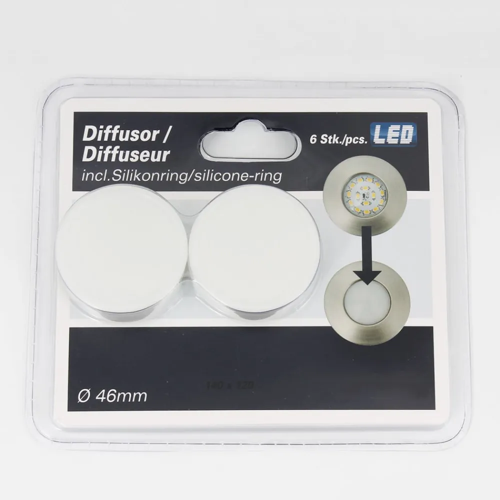 Effektivt Nikas IP44 LED-indbygningsspot, krom^Briloner Hot