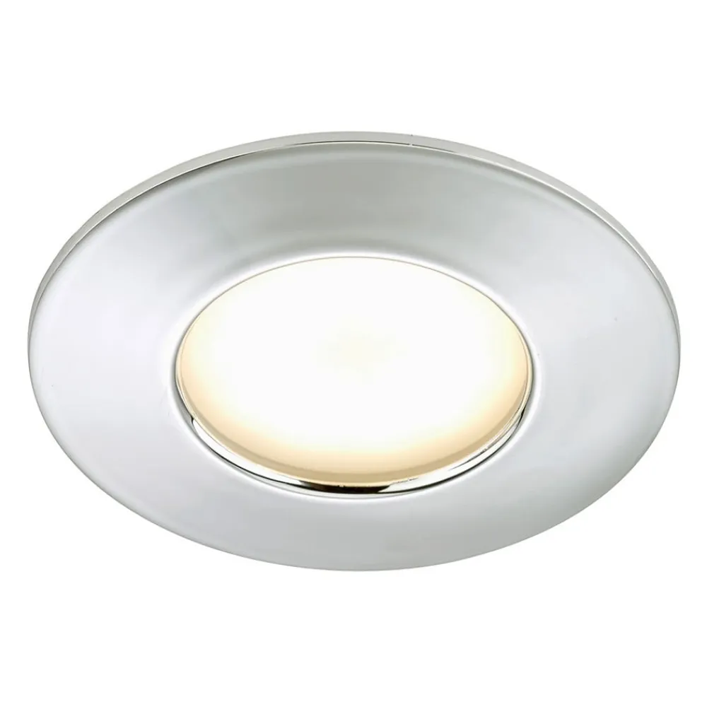 Effektivt Nikas IP44 LED-indbygningsspot, krom^Briloner Hot