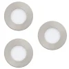 EGLO connect Indbygningsspots>Fueva-C LED indbygningsspot 8,6 cm, sæt med 3 stk