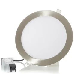 LED indbygningslampe Fueva-C, Ø 22,5 cm, nikkel^EGLO connect Discount