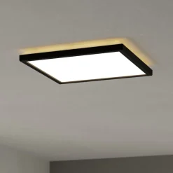 EGLO connect LED-loftlampe Rovito-Z, sort, 29 x 29 cm
