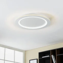 EGLO connect LED-loftlampe Padrogiano-Z, Ø 60 cm, hvid