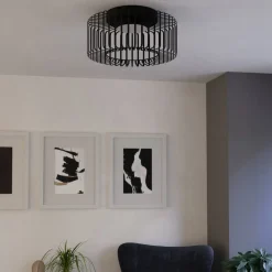 EGLO connect LED-loftlampe Ginestrone-Z, sort, aluminium