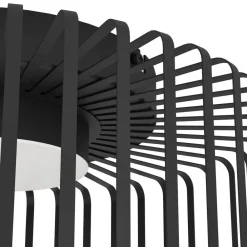 EGLO connect LED-loftlampe Ginestrone-Z, sort, aluminium