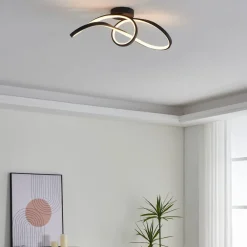 connect LED-loftlampe Calarossa-Z, sort, aluminium^EGLO Outlet