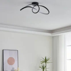 connect LED-loftlampe Calarossa-Z, sort, aluminium^EGLO Outlet