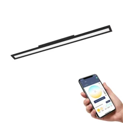 EGLO connect Gang|Loftlamper>Salobrena-Z LED-loftslampe, 120x10 cm, sort