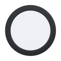 EGLO connect Smart LED-indbygningslampe Fueva 6-Z, sort, Ø16cm