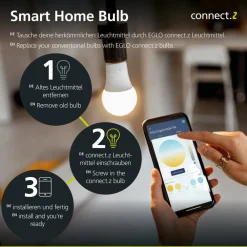 EGLO connect Dæmpbar Led-Pære|Filament Pære><noscript><img width=