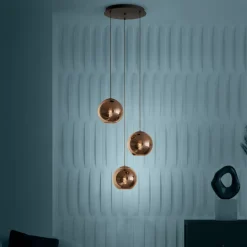 EGLO Hængelampe Cordoba, 3 lyskilder, rund, kobber^Stars of Light Sale