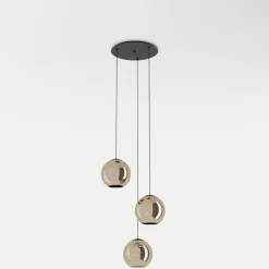 EGLO Hængelampe Cordoba, 3 lyskilder, rund, kobber^Stars of Light Sale