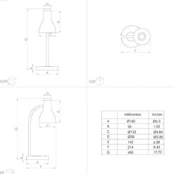 EGLO Veradal-QI LED-bordlampe med berøringsdæmper