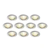 Dakarra indbygnings-downlight, 10, GU10 nikkel^ELC
