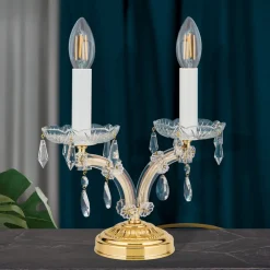 ORION Elegant TJURA bordlampe med krystaller