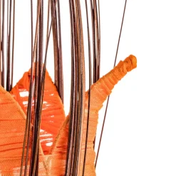 Woru Elena bordlampe med stofskærm, orange