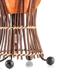 Woru Elena bordlampe med stofskærm, orange