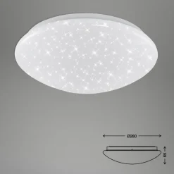 Børn Briloner Elipso stjernehimmel LED-loftlampe IP44 4.000 K