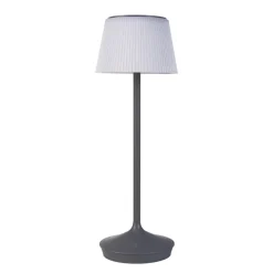 Emmi LED-bordlampe, solcelle, CCT, opladelig, grå^Näve Best