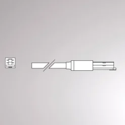 Molto Luce Skinnesystem>Endetilkobling til Volare-skinne Kabel 2m sort