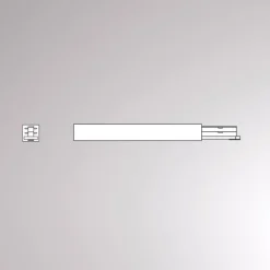 Molto Luce Skinnesystem>Endetilkobling til Volare 2-fase skinne, hvid