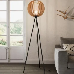 Envostar Gulvlamper|Gulvlamper>Clay gulvlampe, metal/birketræ