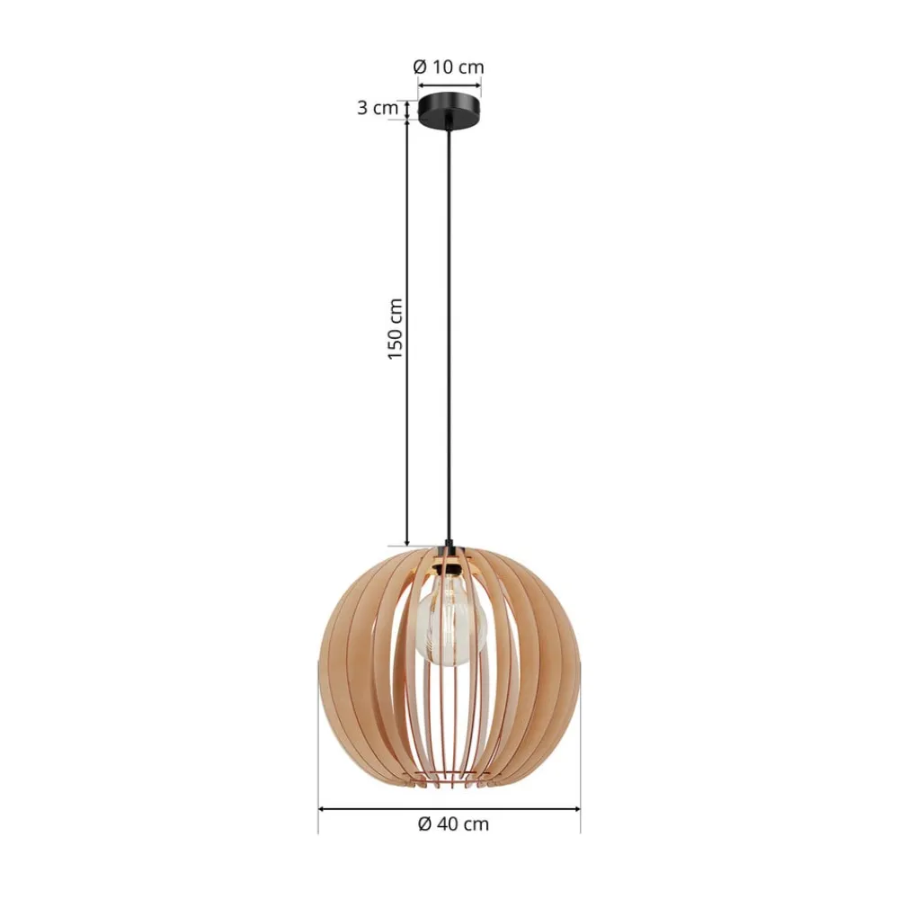 Clay hængelampe birkeplywood Ø 40 cm^Envostar New