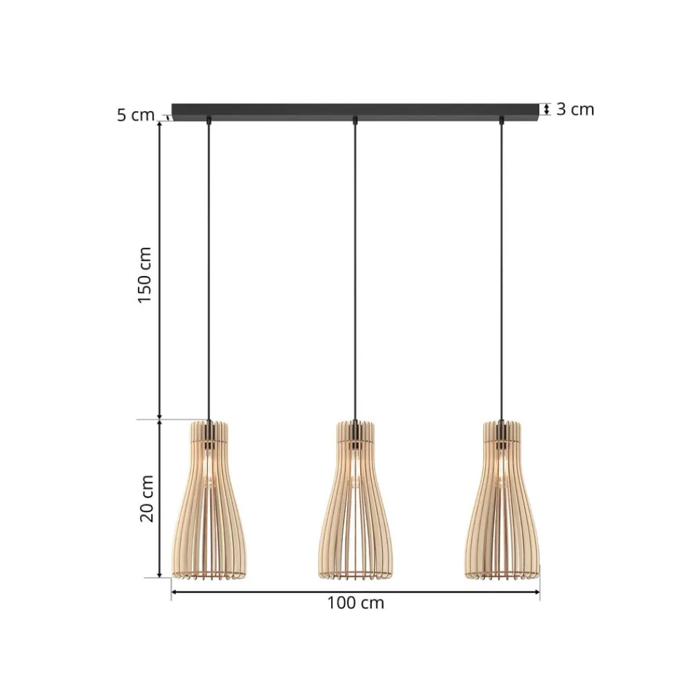 Furn pendel, birkekrydsfiner, 3fl^Envostar Clearance