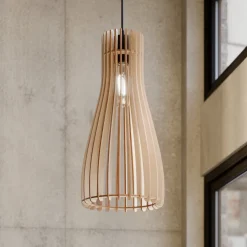 Envostar Bæredygtige Lamper>Furn pendel, birkekrydsfiner, 1fl