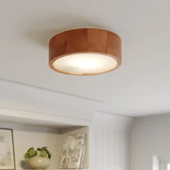 Envostar Kerio loftlampe Ø 27 cm fyr rustik