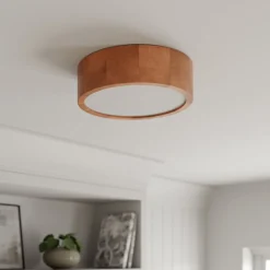 Envostar Kerio loftlampe Ø 27 cm fyr rustik