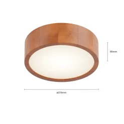 Envostar Kerio loftlampe Ø 27 cm fyr rustik