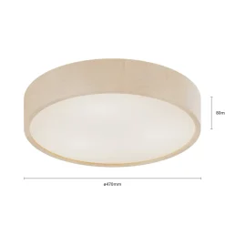 Kerio loftlampe, Ø 47 cm, hvid^Envostar Online