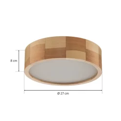 Kerio loftlampe, Ø 27 cm, fyr natur^Envostar Clearance