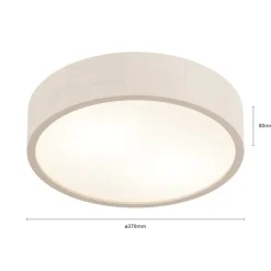 Envostar Kerio loftlampe, Ø 37 cm, hvid