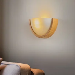 Envostar Væglamper>Kris væglampe, bredde 27,5 cm, natureg