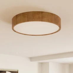 loftlampe Kerio, Ø 47 cm, naturligt egetræ^Envostar Sale