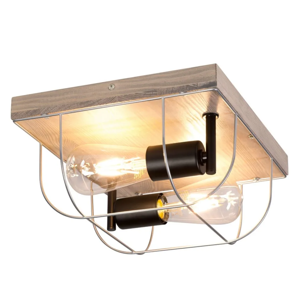 Neptuna loftslampe, firkantet, 2-lys.^Envostar Outlet