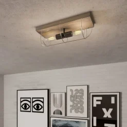 Envostar Neptuna loftslampe, kantet, 2 lys.