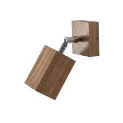 Envostar Peach Puff vægspot træ kvader 1 lyskilde