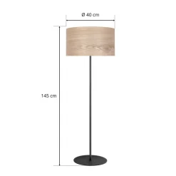 Veneer gulvlampe, kerneved ask^Envostar Hot