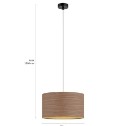 Envostar Veneer hængelampe, valnød