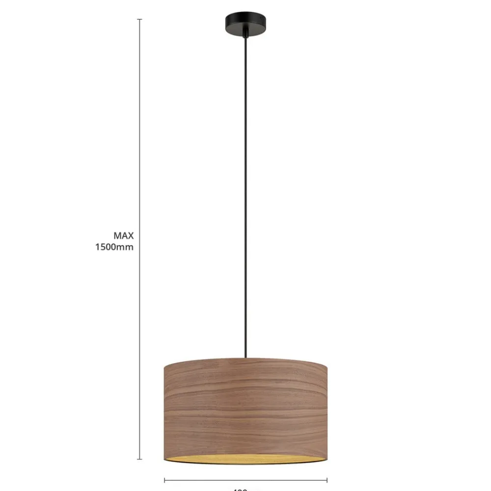 Envostar Veneer hængelampe, valnød