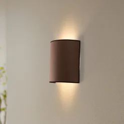 væglampe Idun brun højde 24 cm naturmateriale vegansk^Envostar New