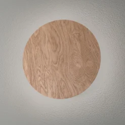 væglampe Rito, lyst træ, Ø 30 cm^Envostar Clearance