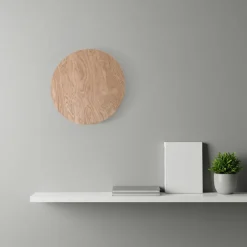 væglampe Rito, lyst træ, Ø 30 cm^Envostar Clearance