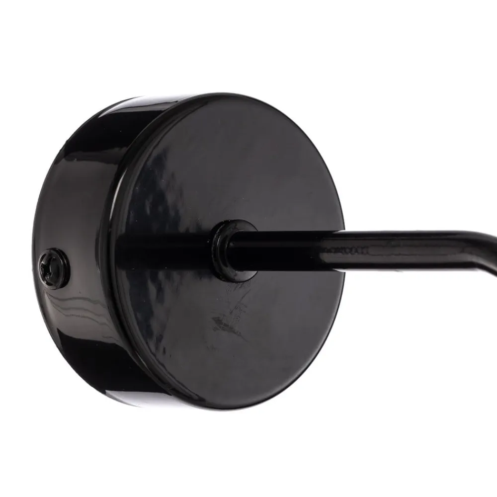 Yorik væglampe, sort/lys træ^Envostar Discount