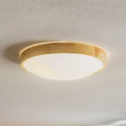 Zeus loftlampe i træ, fyr, Ø 37 cm^Envostar New