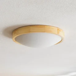 Zeus loftlampe i træ, fyr, Ø 37 cm^Envostar New